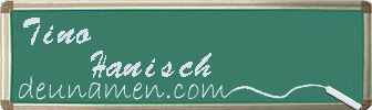 Tino Hanisch Visitenkarte